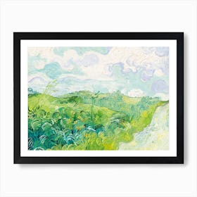 Green Wheat Fields, Auvers, Vincent Van Gogh Art Print