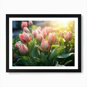 Tulips In The Garden 1 Art Print