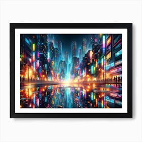 Futuristic City Art Print