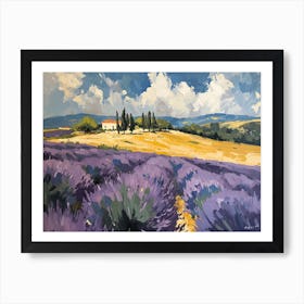 Lavender Field - expressionism 1 Art Print