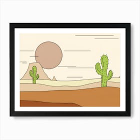 Desert Landscape 5 Art Print