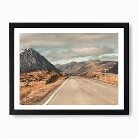 Empty Road In Scotland 1 Art Print
