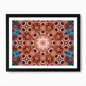 Burgundy Pattern 1 Art Print