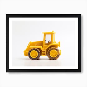 Toy Car Yellow Bulldozer Art Print