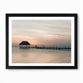 Sunset At Isla Holbox In Mexico Art Print