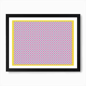 Pink Squares Art Print