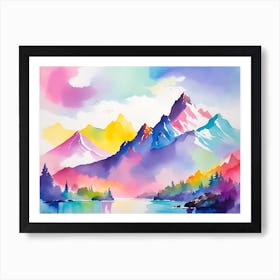 Mountain landscapes 8 Art Print