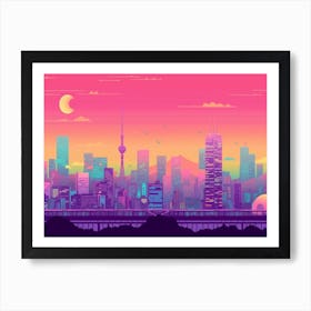 Tokyo Skyline 2 Art Print
