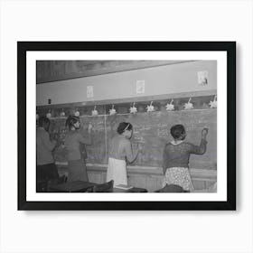 Students In Lakeview School, Arkansas By Russell Lee Art Print