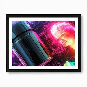 Neon Bottle Art Print