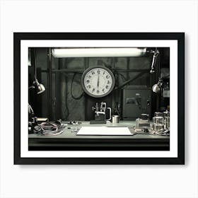 Clock Stock Videos & Royalty-Free Footage Art Print