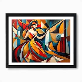 Abstract Vision Of A Woman Art Print