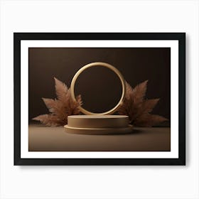 Brown abstract 3 Art Print