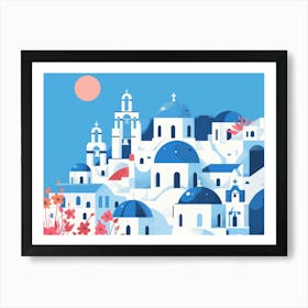 Santorini 12 Art Print