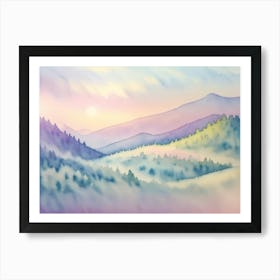 Mountains Art Print