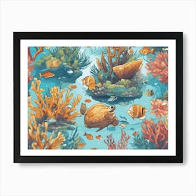 Under The Sea 5 Art Print