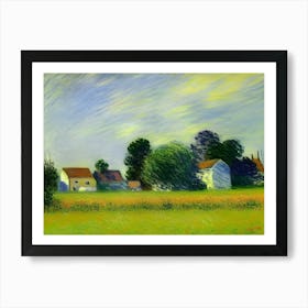 Summer In Aston, Oxfordshire Art Print