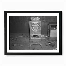 An Old Slot Machine In An Abandoned Saloon At Mansfield, Michigan By Russell Lee Art Print