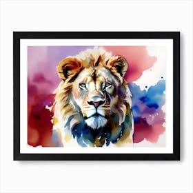 Lion Painting 106 Art Print