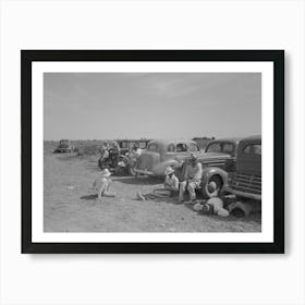 Imperial County, California, Agricultural Workers During Lunch Hour By Russell Lee Art Print