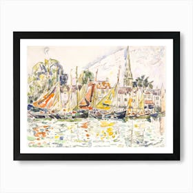 Le Pouliguen Fishing Boats (1928), Paul Signac Art Print
