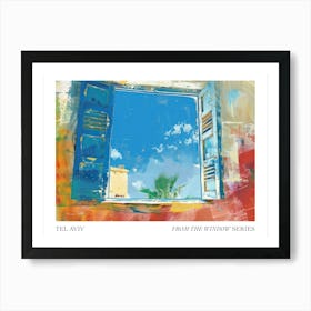 Tel Aviv From The Window Series Poster Painting 1 Art Print