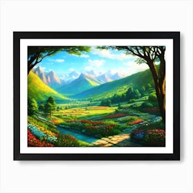 Landscape Painting 9 Art Print