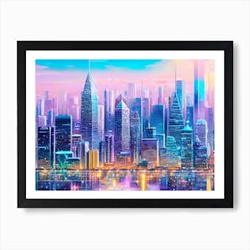 Futuristic Cityscape 56 Art Print