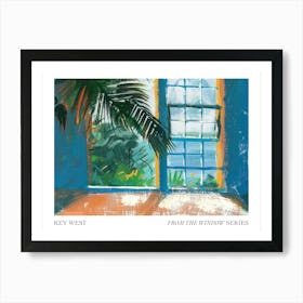 Key West From The Window Series Poster Painting 3 Art Print