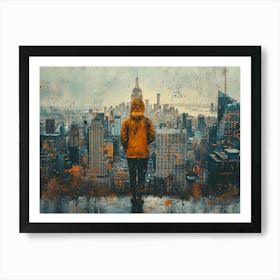 Urban Rhapsody: Collage Narratives of New York Life. New York City 3 Art Print