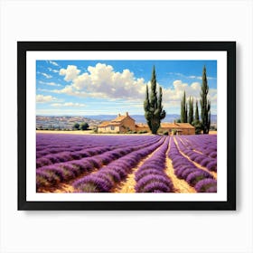 Lavender Fields Of Provence 1 Art Print