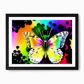 Rainbow Butterfly 3 Art Print