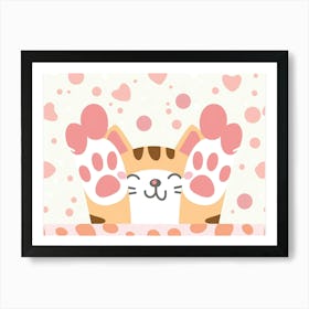 Kawaii Cat 1 Art Print