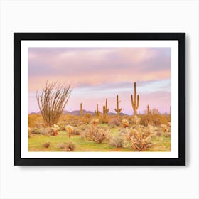 Pastel Desert Scenery Art Print