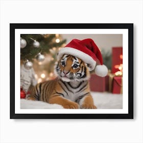 Christmas Animals 6 Art Print