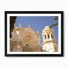 Iglesia De Santa Cruz In Cadiz Art Print