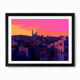 Casablanca Skyline 2 Art Print