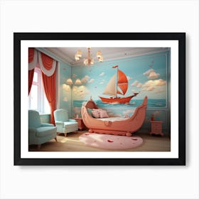 Girl'S Bedroom Art Print