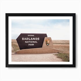 Badlands National Park Art Print