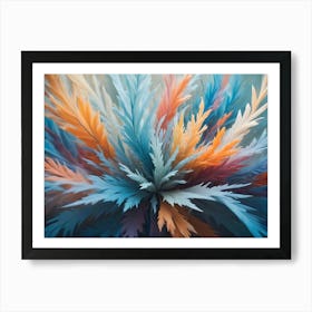 Abstract Flower Painting 2 Art Print