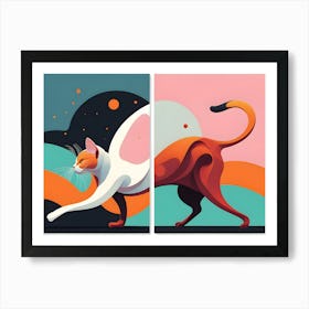 Cat Art Art Print