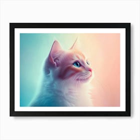 Cute Cat Art Print