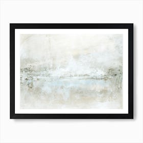 Haze - Neutral Gray Abstract Painting Art Print