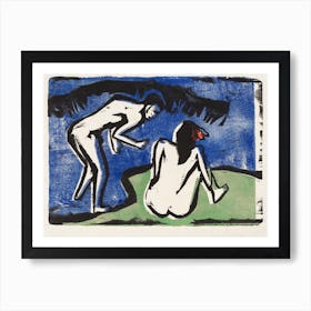 Bathing Couple, Ernst Ludwig Kirchner Art Print