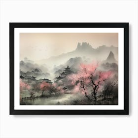 Chinese Landscape Painting 15 Art Print