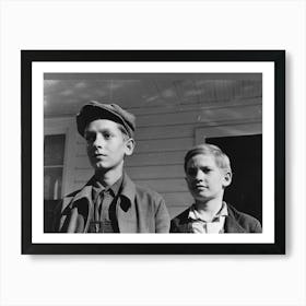 Sons Of Farmer, Chicot Farms, Arkansas By Russell Lee Art Print