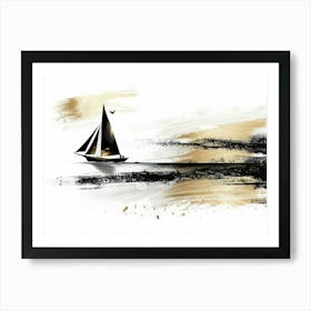 Sailboat Canvas Print 4 Art Print