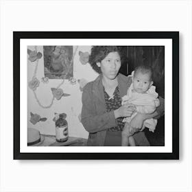 Mexican Mother And Child, Crystal City, Texas By Russell Lee Art Print