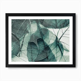 Olive Green Leaves Art Print