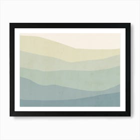 Abstract Mountains - Cg01 Art Print